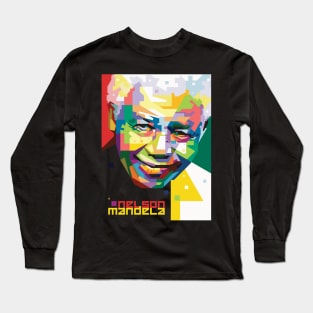 nelson mandela WPAP Long Sleeve T-Shirt